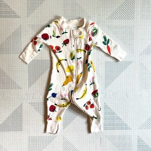 Hanna Andersson Zip Sleeper Farmers Market Print 0-3 months